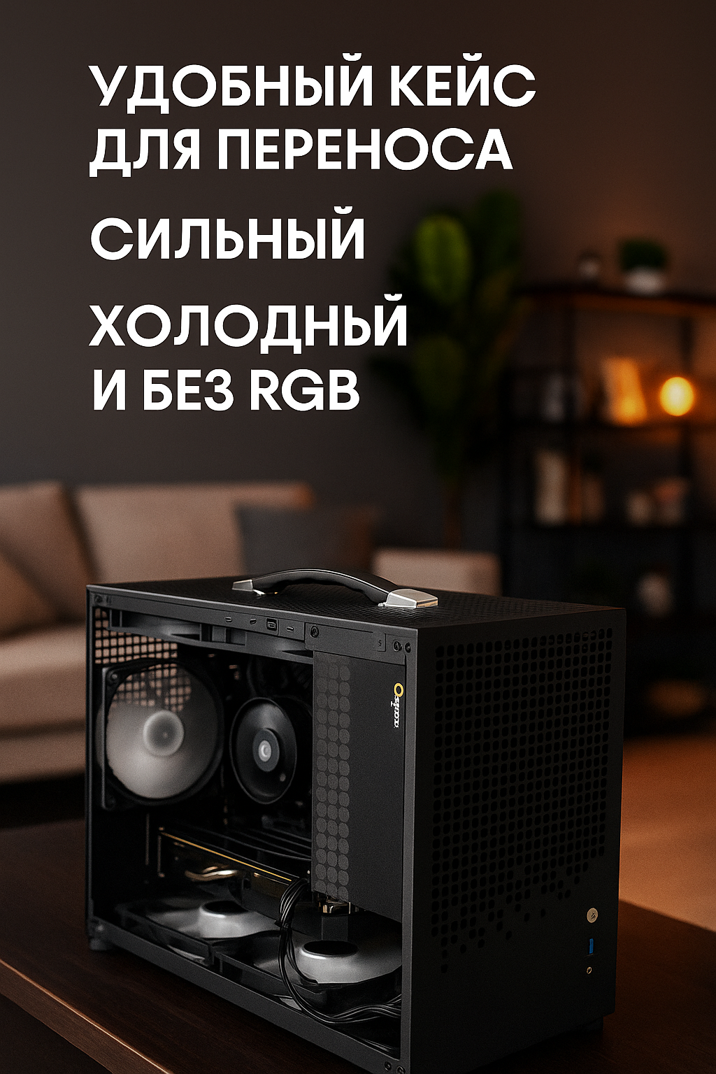 Compact Silent Gaming PC | i3-12100F | RTX 2060 | 16GB DDR4 | 512GB NVMe | 550W PSU