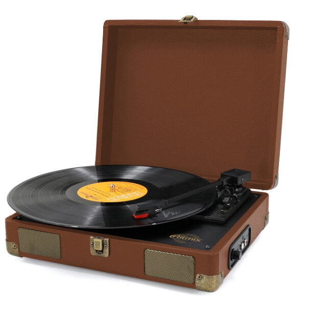 Проигрыватель винила Ritmix LP-100 Brown leather