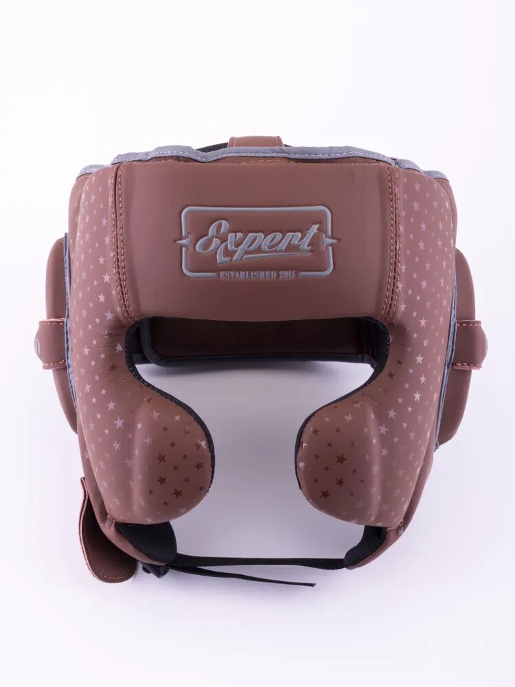 Шлем для бокса FIGHTEXPERT Vintage Fusion, коричневый, XL размера