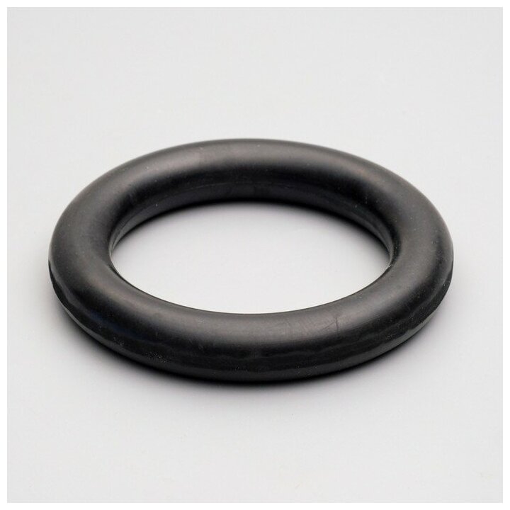 Игрушка "Цельнорезиновое кольцо", большое, чёрное, 16 см - фотография № 1