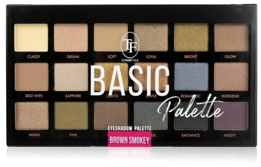 TF Cosmetics Палетка теней для век Basic palette, 12 г