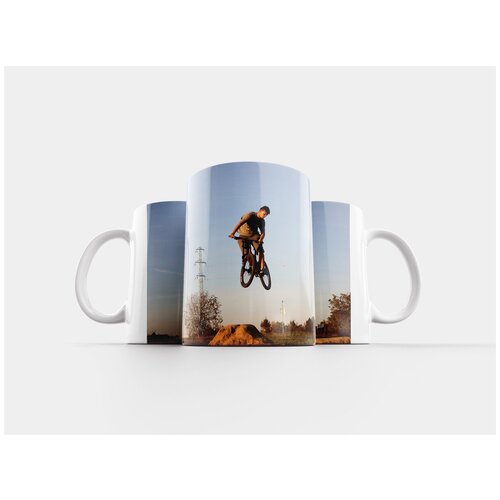 фото Кружка "велосипед, колеса, гонки" 320 мл lotsprints