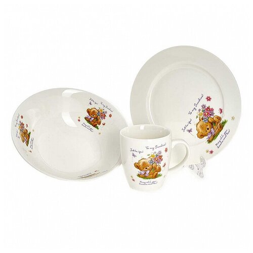 Набор столовый Ф14-007 3-предмета. кружка 200мл тарелка.миска