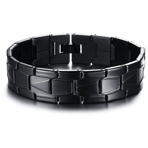 фото Стальной мужской браслет черный 2beman