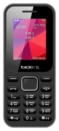 TeXet TM-122 черный Мобильный телефон .