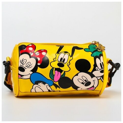 фото Сумка на плечо детская disney, отдел на молнии, размер 16х8х9, цвет желтый сима-ленд