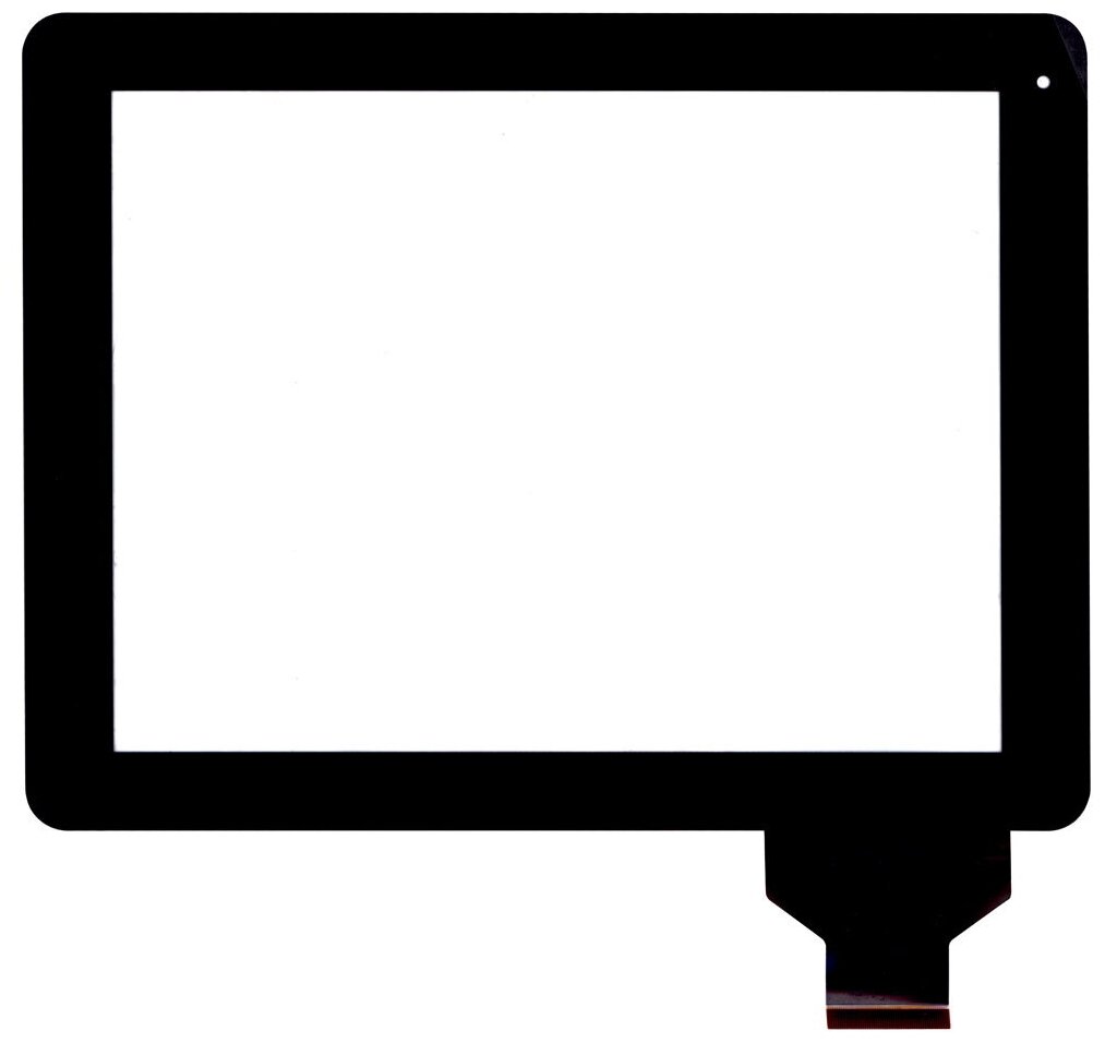 Сенсорное стекло (тачскрин) для DNS AirTab M975w черное