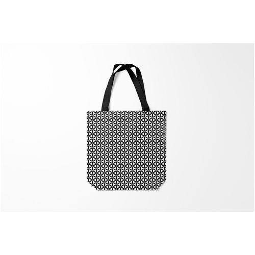 фото Сумка-шоппер / 40х40 см / тренды / геометрия цветок жизни burnettie