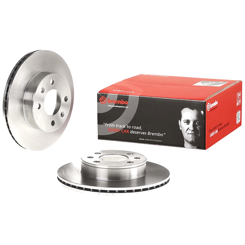 BREMBO 09.9503.10 (09950310 / 5171207500) диск тормозной передний вентилируемый i10 1.1 08- / Picanto (Пиканто) 1.0-1.1 04- (Комплект 2 штуки)