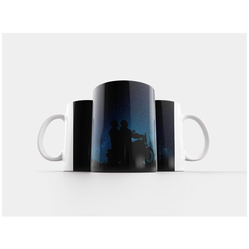 фото Кружка "ночь, мотоцикл, пара" 320 мл lotsprints