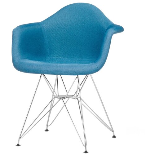 фото Стул с подлокотниками eiffel soft синий storeforhome