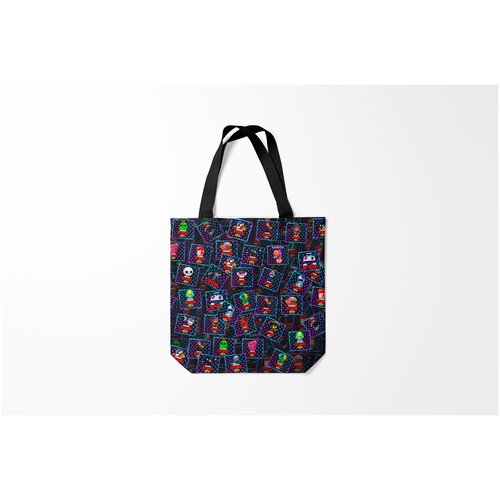 фото Сумка-шоппер / 40х40 см / геймерам / brawl stars персонажи burnettie