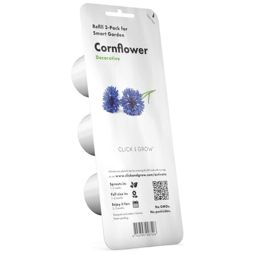 Набор картриджей для умного сада Click and Grow Refill 3-Pack Василёк (CornFlower)