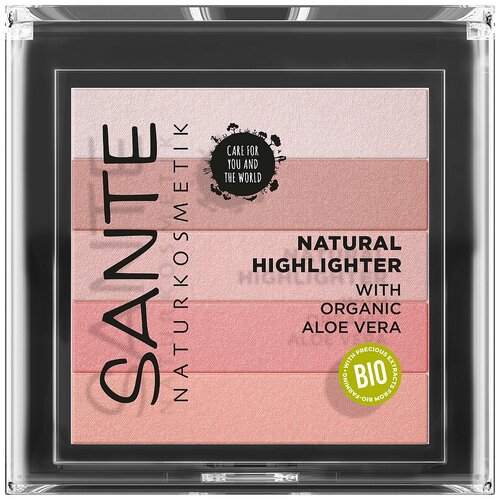 Sante Naturkosmetik Хайлайтер Natural, 02 rose