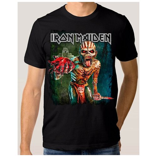 Футболка Design Heroes Группа Iron Maiden Мужская Черная 2XL