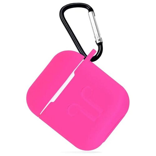 Чехол Guardi Soft Touch Protective Case для Airpods 1/2 ярко-розовый bricase ярко розовый фуксия soft touch чехол класса премиум для tecno pova 4