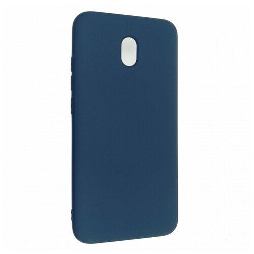 фото Чехол на xiaomi redmi 8a derbi slim silicone-3 темно-синий