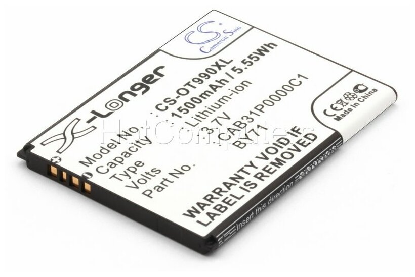 Аккумулятор для Alcatel BY71, CAB31P0000C1, TB-4T0058200