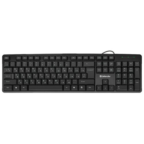 Проводная клавиатура Defender Next HB-440 RU,черный,полноразмерная (45440)