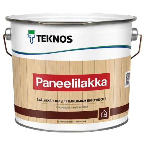 Интерьерный лак TEKNOS PANEELILAKKA Бесцветный полуматовый (2.7л)