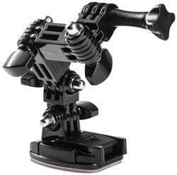 Крепёжный кронштейн на мотошлем для экшен камеры и видеорегистратора, цвет черный, BroBobber BR-KRN-04