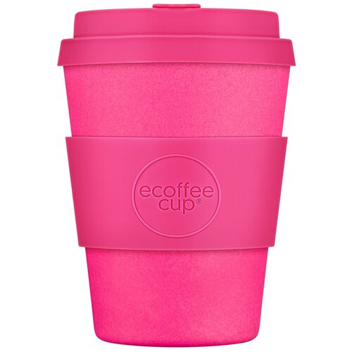 Многоразовый эко-стакан из бамбука для кофе Ecoffee Cup Pink'd 355 мл