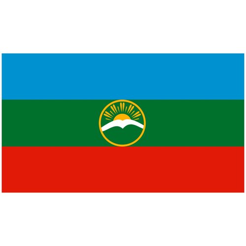 Флаг Карачаево-Черкесской республики 90х135 см