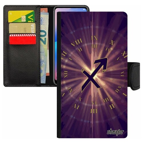 фото Чехол-книжка на телефон apple iphone 8 plus, "гороскоп" каллиграфия зодиак utaupia