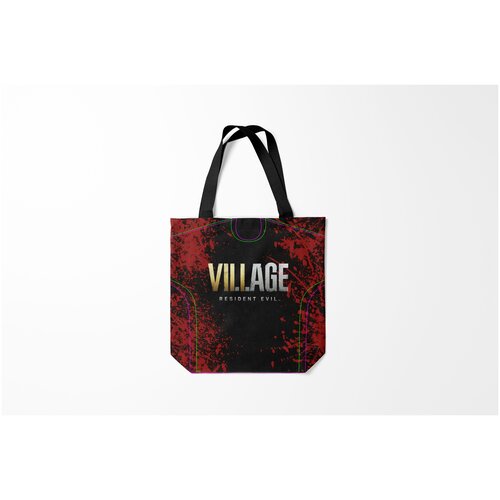фото Сумка-шоппер / 40х40 см / геймерам / resident evil village логотип burnettie