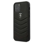 Чехол CG Mobile Ferrari Off-Track Genuine leather Quilted Hard для iPhone 12 Pro Max, цвет Черный (FEHQUHCP12LBK) - изображение