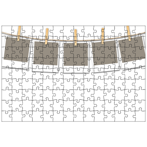 фото Магнитный пазл 27x18см."фотографии поводок, веревка, polaroid" на холодильник lotsprints