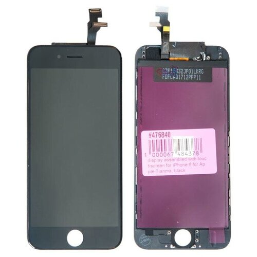 Запчасти для телефонов / Дисплей в сборе с тачскрином для Apple iPhone 6 Tianma, черный