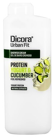 Крем-гель для душа Dicora Protein yogurt & cucumber, 400 мл