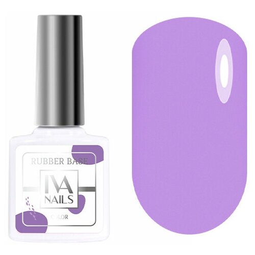 IVA Nails Базовое покрытие Rubber base color, №6, 8 мл iva nails базовое покрытие rubber base pastel 2 8 мл 30 г