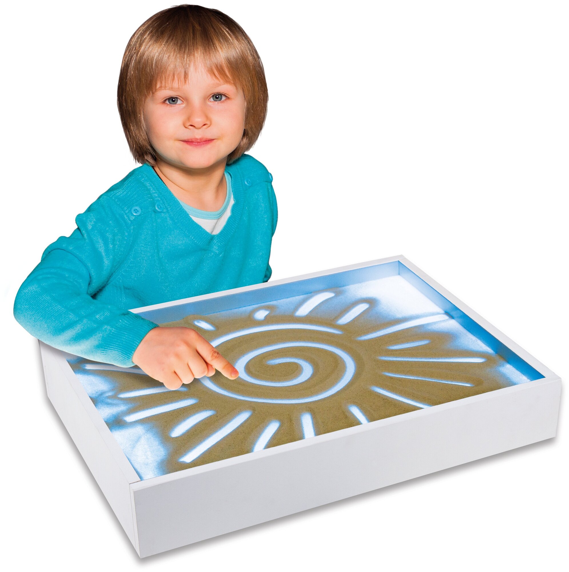 Стол Десятое королевство для рисования песком (детский, usb, голубая подсветка)