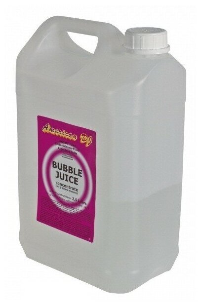 American DJ Bubble juice 5L жидкость для генератора мыльных пузырей, 5 литров