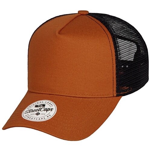 фото Бейсболка с сеткой / street caps / 405-5-2-091-002c пятипанельная двухцветная хлопковая с загнутым к (one size)