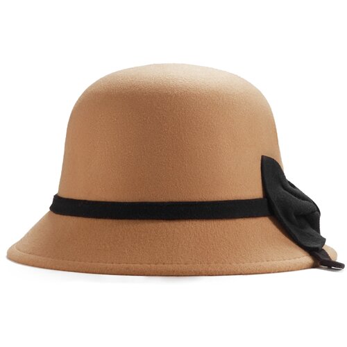 фото Шляпа "мадемуазель нитуш" nothing shop (бежевый; черный) 55-57 см