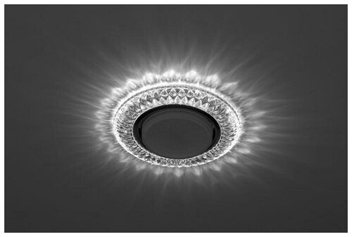 Светильник светодиодный DK LD23 SL/WH GX53 точечный; декор со светодиодной подсветкой прозр. ЭРА Б0029627 (7шт.)