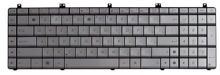 Клавиатура для ноутбука Asus N55 N55S N55SF N55SL N75 N75S pn 04GN5F1KRU00 2650₽