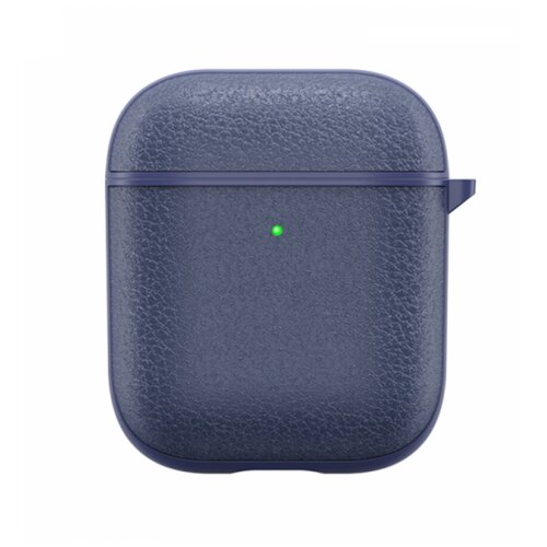 Чехол из натуральной кожи WiWU для AirPods Синий / WiWU Leather Case for AirPods Blue