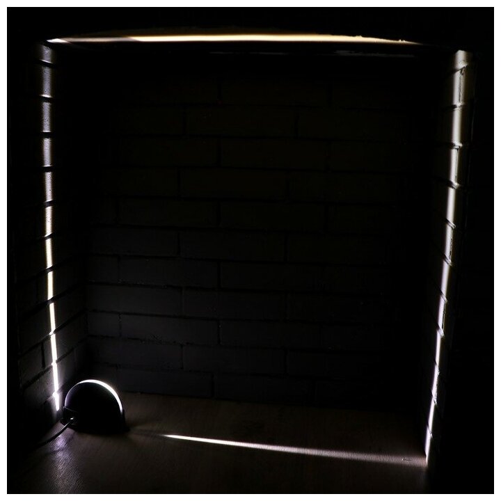 Светильник светодиодный "Луч", 6 Вт, 660 Лм, 3000 К, IP 54, 220 В, черный - фотография № 3