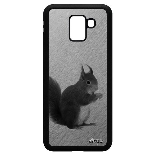 фото Красивый чехол на смартфон // samsung galaxy j6 2018 // "белка" белочка телеутка, utaupia, фуксия