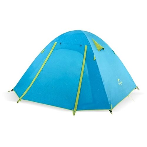 Палатка кемпинговая трёхместная Naturehike NH18Z033-P, трехместная, голубой