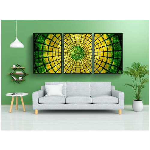 фото Набор модулных постеров для интерьера "кольца, круги, концентрические" 60x90 см. в тубусе, без рамки lotsprints