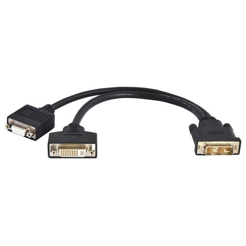 переходник dvi d vga кабель черный Переходник DVI - DVI QteX TC-D29P/VD25S-0.2 0.2m