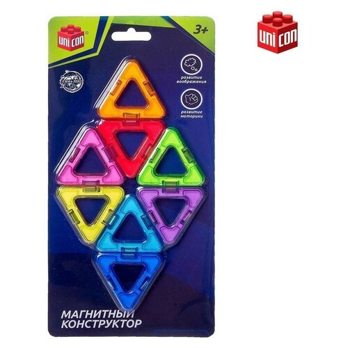 Магнитный конструктор, UNICON Magical Magnet 8 деталей, для детей