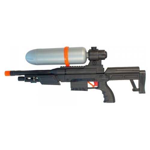 фото Водяное оружие maya toys бластер снайпер 395, 60 см, черный/серый