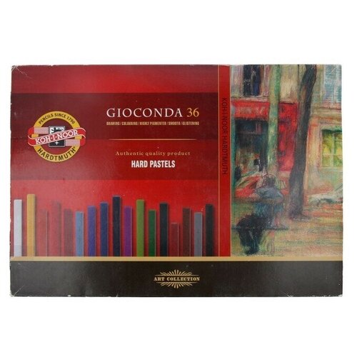 KOH-I-NOOR пастель масляная набор твердая для художников Gioconda 36 цв. прямоуголная 7х7мм в картоне NML-8115036003KS