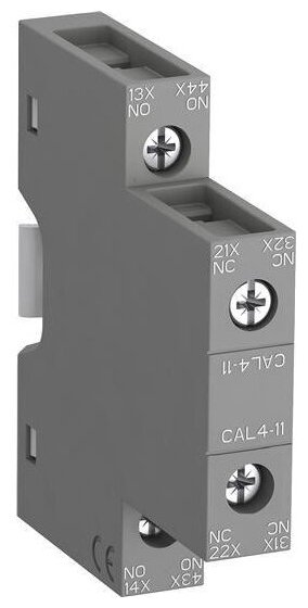 ABB Блок контактный дополнительный CAL4-11 (1НО, 1НЗ) боковой для контакторов AF09…AF96 реле NF22E…NF44E - фото №1